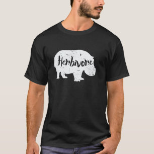 Pflanzenfresser Nilpferd Liebhaber Vegan-Tier Bild T-Shirt