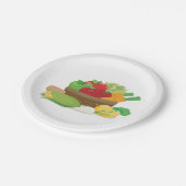 Pflanzenkörbe Pappteller (Schrägansicht)