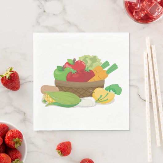 Pflanzenkörbe Serviette (Beispiel)