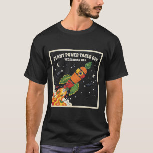 Pflanzenkraft startet durch Vegetarischer Tag Gemü T-Shirt