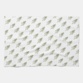 Pflanzenkraut botanische Pflanze Grüne Küche Geschirrtuch (Horizontal)