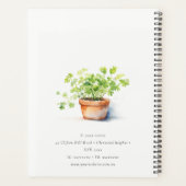 Pflanzenkraut Parsley Coriander Wasserfarbe Botani Planer (Rückseite)