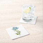 Pflanzenkraut (Plumbago caerulea) von Redouté Rechteckiger Pappuntersetzer (Vor Ort)