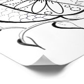 Pflanzenkürbis-Färbeposter Poster (Ecke)