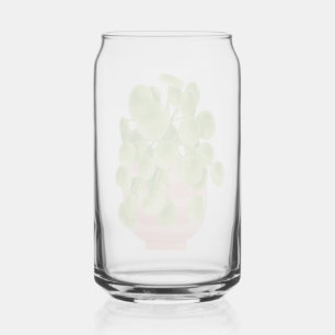 Pflanzenliebhaber-Geschenk - Aquarell Pilea Zimmer Dosenglas