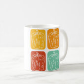 Pflanzenliebhaber Paprika Gemüse Paprika Kaffeetasse (VorderseiteRechts)