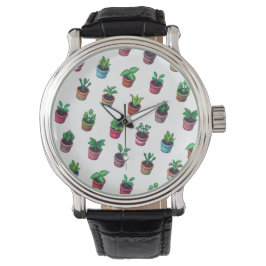 Pflanzenliebhaber-Uhr Armbanduhr