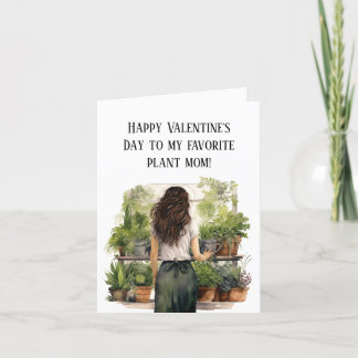 Pflanzenmama Valentinstag Feiertagskarte
