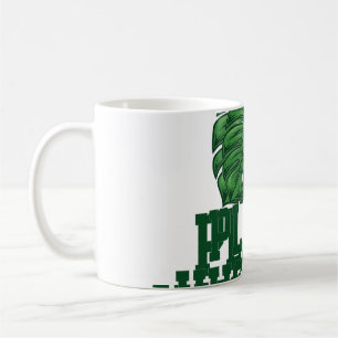Pflanzenmann Lustiges Monstera-Geschenk Kaffeetasse