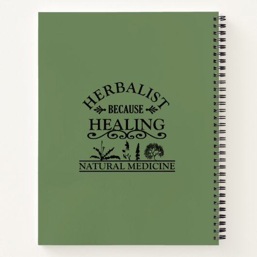 Pflanzenmedizin Notizblock (Rückseite)