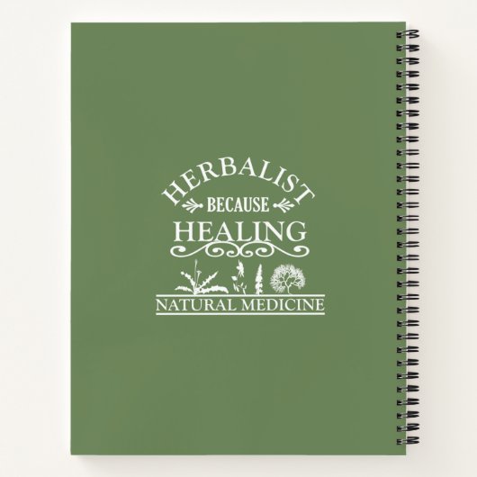 Pflanzenmedizin Notizblock (Rückseite)