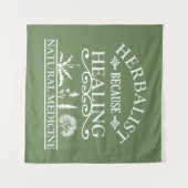 Pflanzenmedizin Wandteppich (Vorderseite (Horizontal))