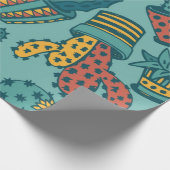 Pflanzenmuster Geschenkpapier (Ecke)