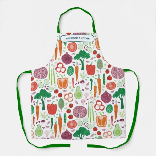 Pflanzenmuster Personalisiert Schürze (Vorderseite)
