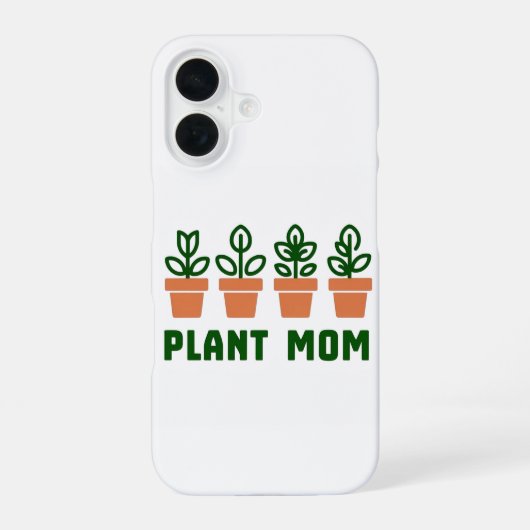Pflanzenmutter iPhone 16 Hülle (Rückseite)