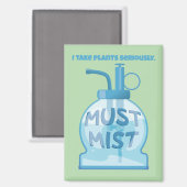 Pflanzennebler-Bedüsungstopfpflanzen Magnet (Vorderseite/Rückseite)