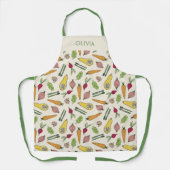 Pflanzenpflaster auf dem Markt für lokal angebaute Schürze (Vorderseite)