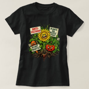 Pflanzenrechte Protest – Wütende Gemüserevolution T-Shirt