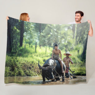 PFLANZENREIS FLEECEDECKE