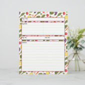 Pflanzenrezeptblatt (Stehend Vorderseite)