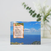 Pflanzenrezeptur Postkarte (Stehend Vorderseite)