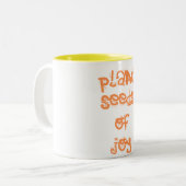 Pflanzensamen der Freude Zweifarbige Tasse (Vorderseite Links)