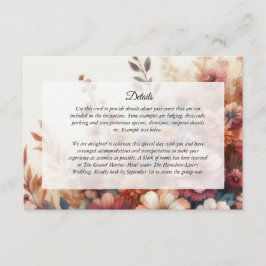 Pflanzenställe und bemalte Himmel ernten Begleitkarte