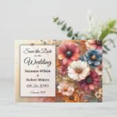 Pflanzenställe und bemalte Himmel ernten Einladung (Stehend Vorderseite)