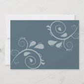 Pflanzenställe und bemalte Himmel ernten Einladung (Rückseite)