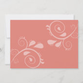 Pflanzenställe und bemalte Himmel ernten Einladung (Rückseite)