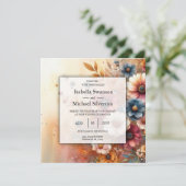 Pflanzenställe und bemalte Himmel ernten Einladung (Stehend Vorderseite)