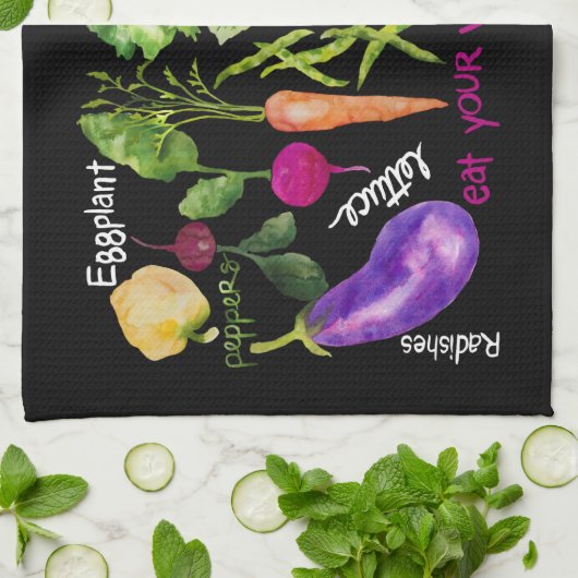 Pflanzenteppich Geschirrtuch (Gefaltet)