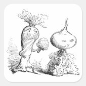 "Pflanzenvorschlag" Square Sticker Set (Vorderseite)