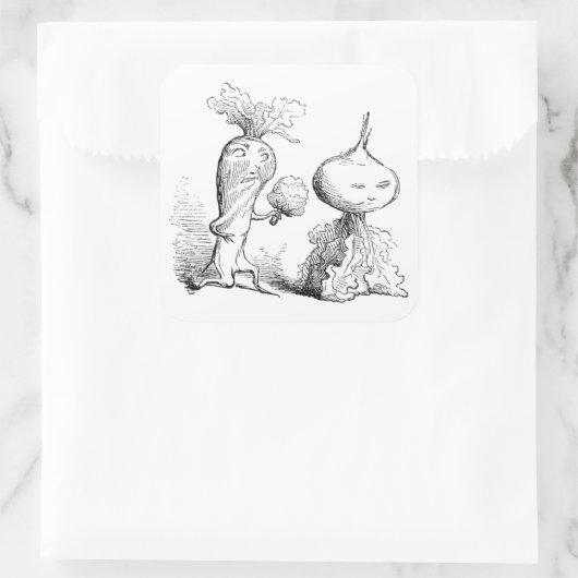 "Pflanzenvorschlag" Square Sticker Set (Tasche)