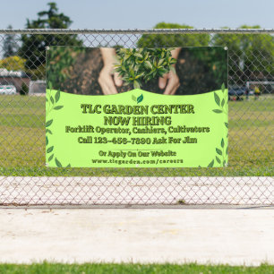 Pflanzenzucht-Garten-Center Jetzt Stellen zu beset Banner
