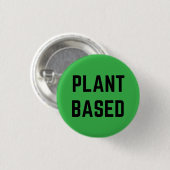 Pflanzlich Vegan Button (Vorne & Hinten)