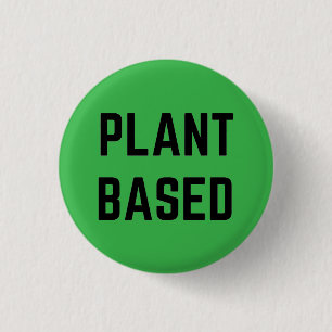 Pflanzlich Vegan Button