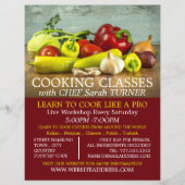 Pflanzliche Auswahl, Werbung für Kochkurse Flyer (Vorne)