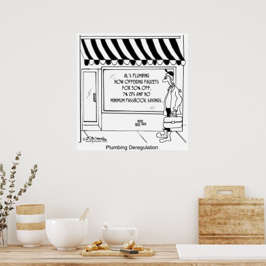 Pflanzliche Deregulierung Poster (Küche)