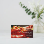 Pflanzliche Ernte Visitenkarte (Stehend Vorderseite)