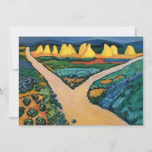 Pflanzliche Felder von August Macchia, Vintage Kun (Vorderseite)