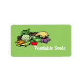 Pflanzliche Saatgutkennzeichnungen Adressaufkleber (Vorne)