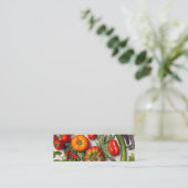 Pflanzliche und pflanzliche Ernte Mini Visitenkarte (Stehend Vorderseite)