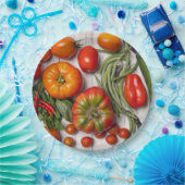 Pflanzliche und pflanzliche Ernte Pappteller (Party)