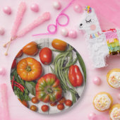 Pflanzliche und pflanzliche Ernte Pappteller (Party)