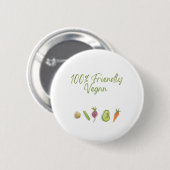 pflanzliches Button (Vorne & Hinten)