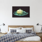 Pflanzliches Gericht in Kürbisform Leinwanddruck (Insitu (Schlafzimmer))