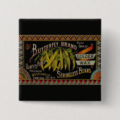 Pflanzliches Land mit String Bean Button (Vorderseite)