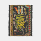 Pflanzliches Land mit String Bean Fleecedecke (Vorderseite)