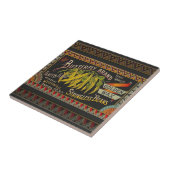 Pflanzliches Land mit String Bean Fliese (Seite)